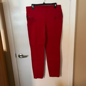 INC International Concepts Red Skinny Pants